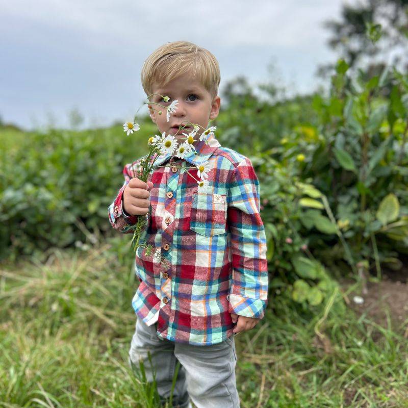 Sigikid Kariertes Baby Flanellhemd Dino World, Langarm Meist gekauft