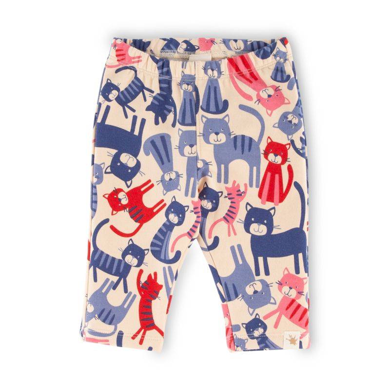 Sigikid Baby Sweat Leggings mit Katzen-Print Sonderangebot