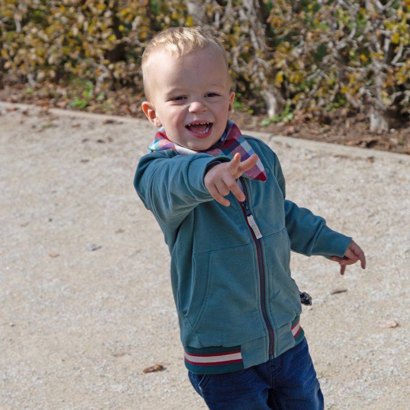 Sigikid Kinder Sweatjacke mit Dino Motiv, grün Rabatt