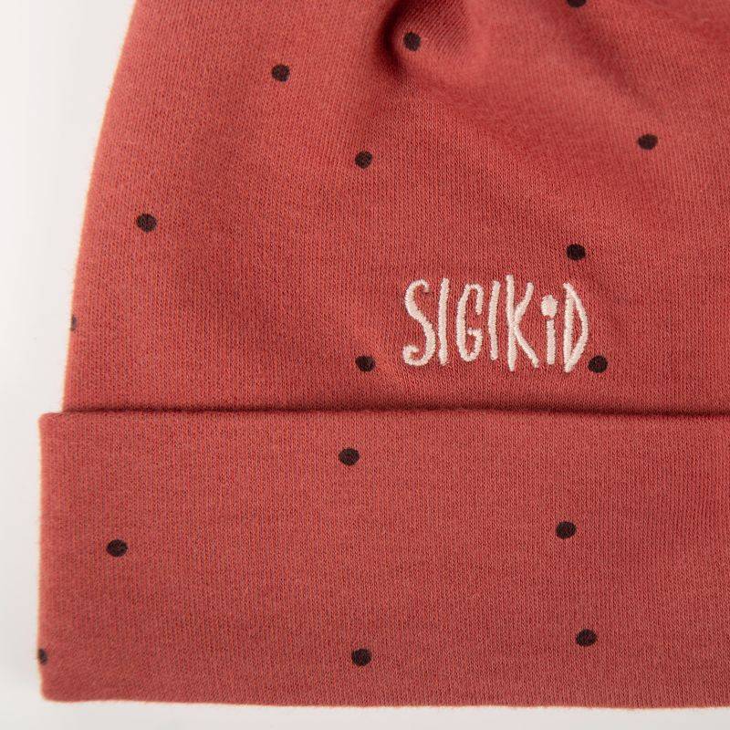 Sigikid Baby Pünktchen Mütze, rotbraun Osterangebot