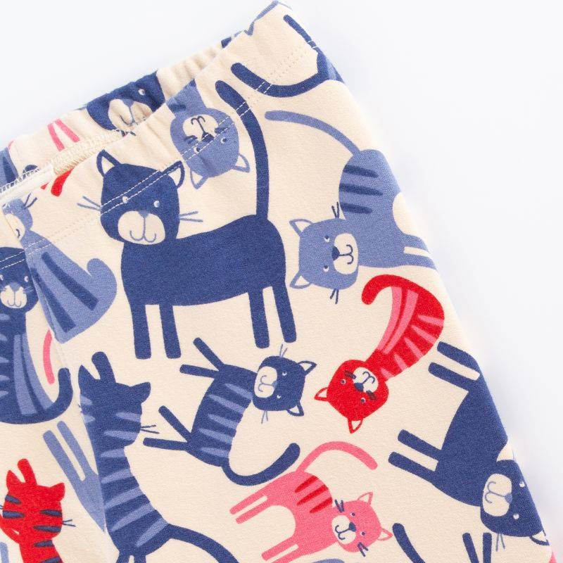 Sigikid Kinder Sweat Leggings, bunter Katzenprint Heißer Verkauf