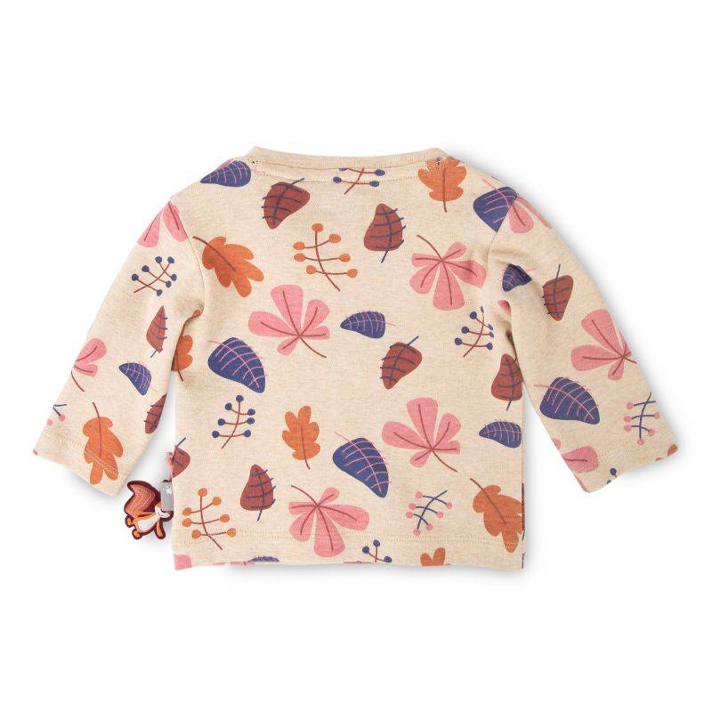 Sigikid Baby Langarmshirt beige mit Herbstprint Neueste Mode