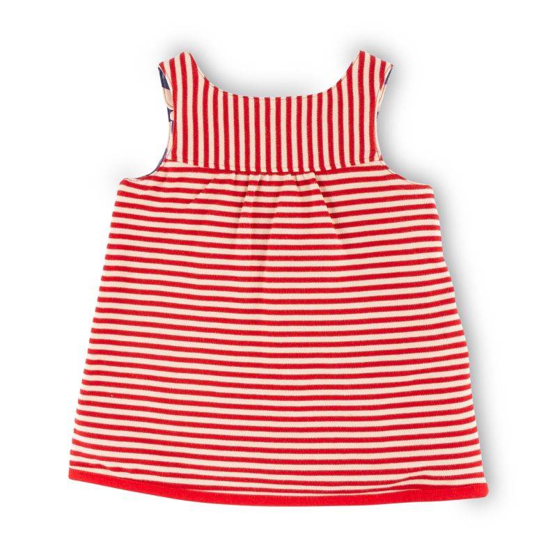 Sigikid Baby Wende Trägerkleid, Katzen-Print oder rot-weiß geringelt Räumungsverkauf