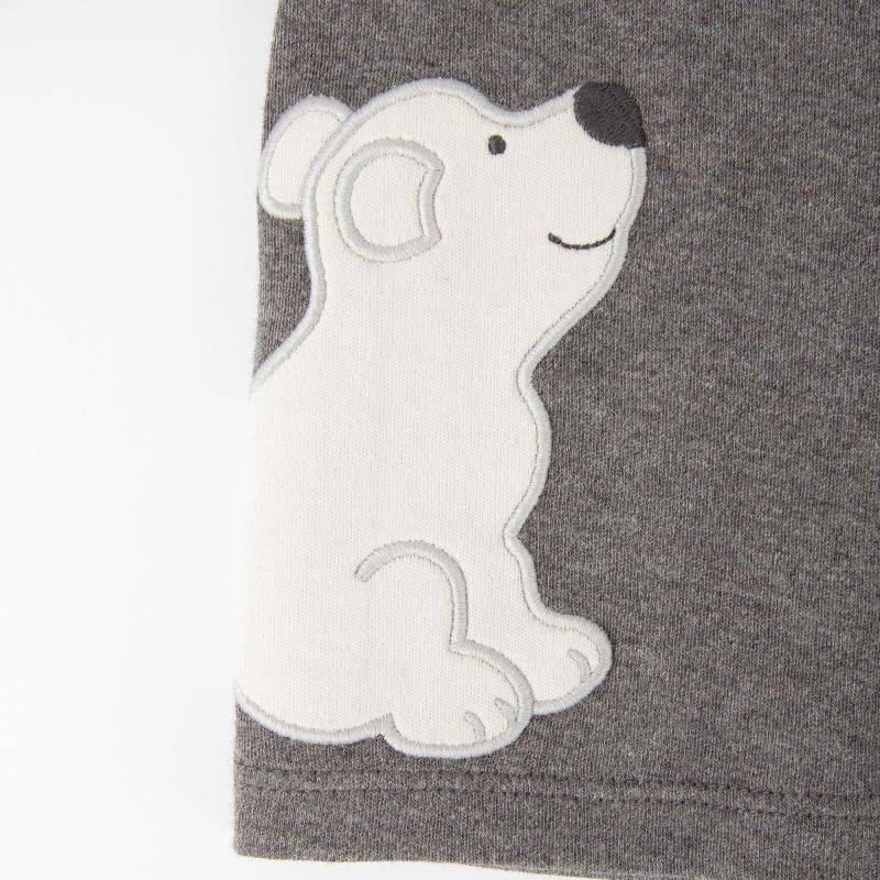 Sigikid Baby Langarmshirt mit Eisbär Motiv, graumeliert Kauf eins, bekomm eins gratis