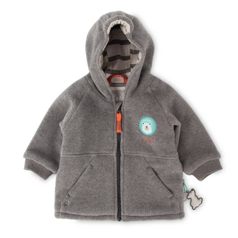 Sigikid Baby Fleecejacke Eisbär, grau Sonderangebote