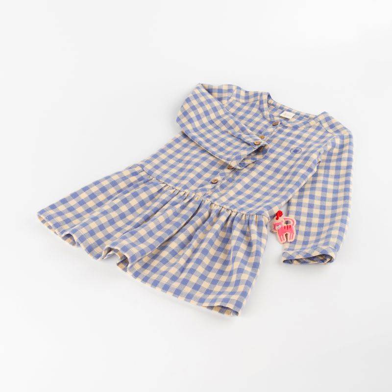 Sigikid Kinder Karo Flanellkleid, blau-weiß JETZT KAUFEN