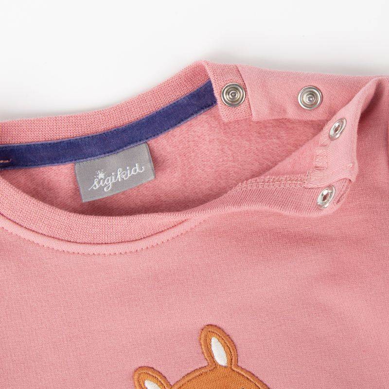 Sigikid Baby Sweatshirt rosa mit Eichhörnchen Motiv Bis zu 65% Rabatt