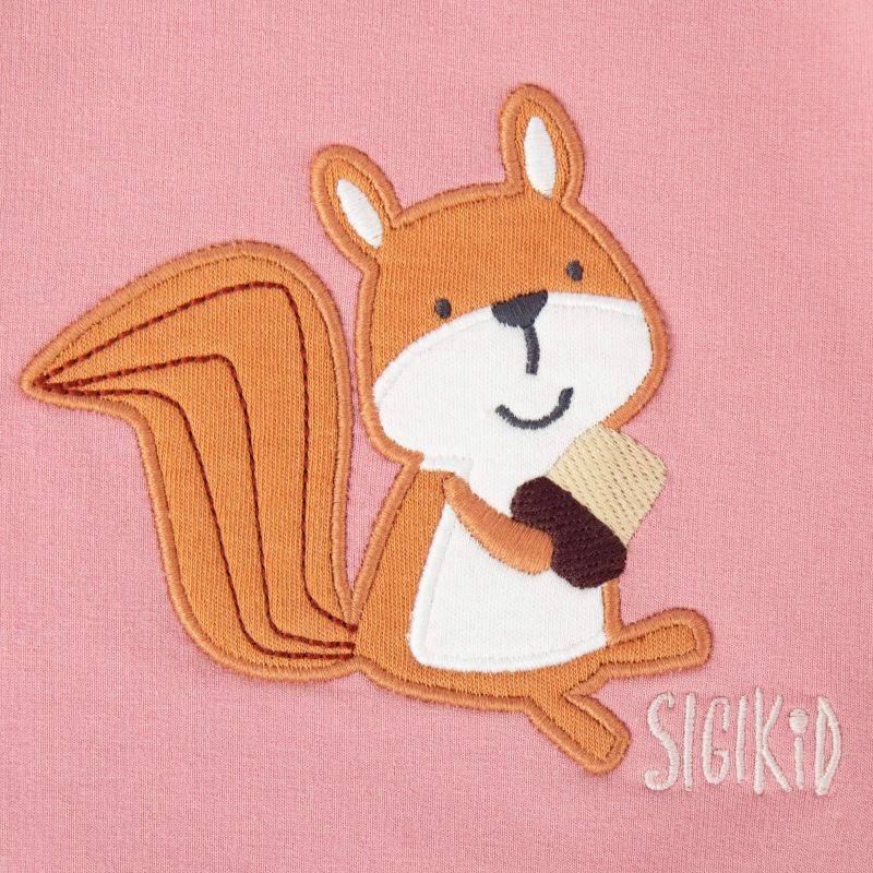 Sigikid Baby Sweatshirt rosa mit Eichhörnchen Motiv Bis zu 65% Rabatt