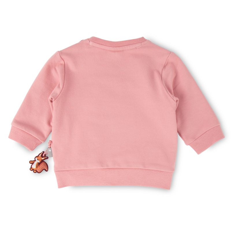 Sigikid Baby Sweatshirt rosa mit Eichhörnchen Motiv Bis zu 65% Rabatt