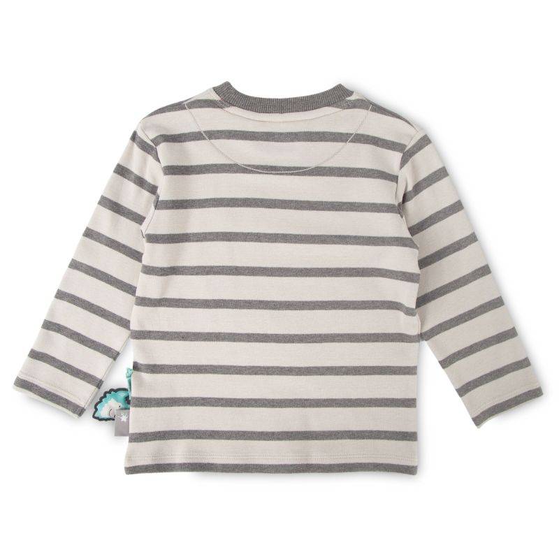 Sigikid Kinder Langarmshirt mit Wal Motiv, grau geringelt Discount Store für neue Produkte