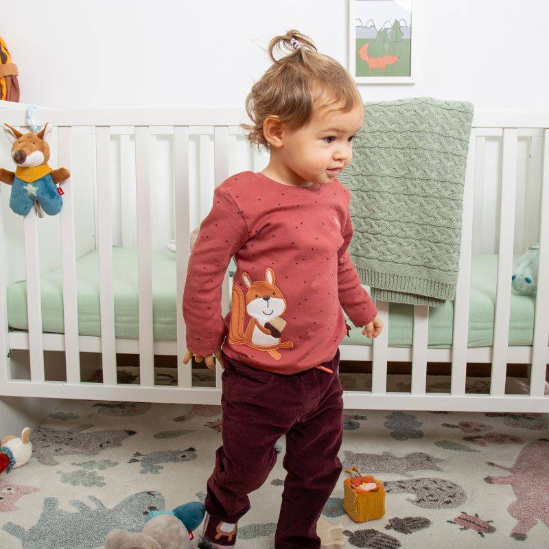 Sigikid Baby Pünktchen Langarmshirt Eichhörnchen Clearance-Verkauf