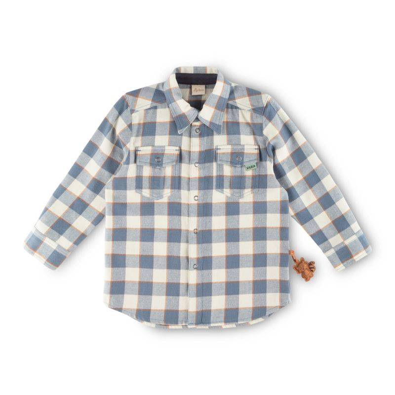 Sigikid Kinder Karo Flanell-Hemd, blau-weiß Kostenloser Versand international