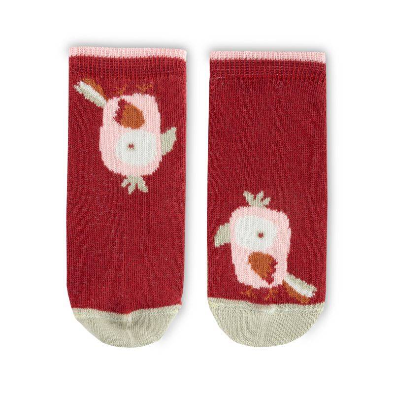 Sigikid 3er-Pack Kinder Socken, rosa und dunkelrot Speichern exportieren