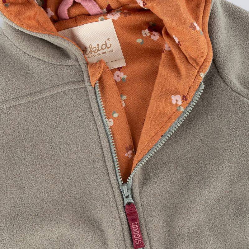 Sigikid Baby Fleeceoverall mit Bündchen, grün Outlet