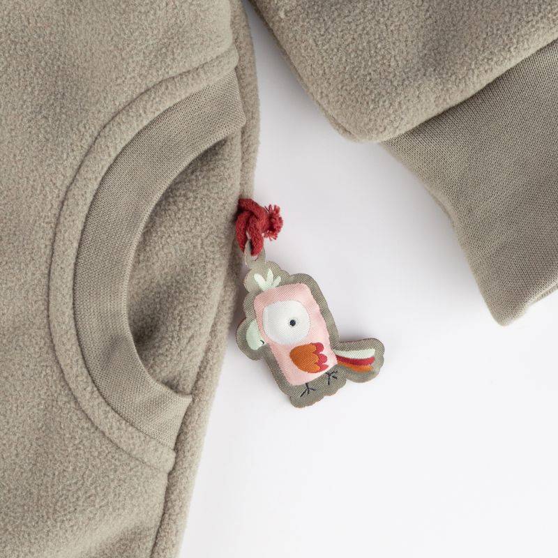 Sigikid Baby Fleeceoverall mit Bündchen, grün Outlet