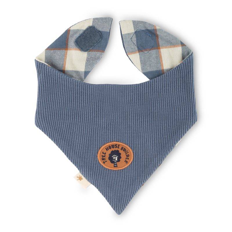 Sigikid Baby Wendehalstuch, blau-kariert Kostenloser Versand