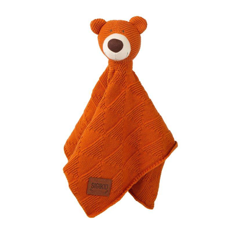 Sigikid Baby Strick-Schnuffeltuch Bär
