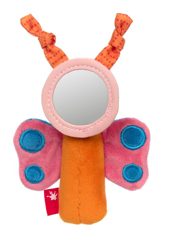 Sigikid Baby Greifling Schmetterling mit Spiegel, Red Stars Tiefpreis