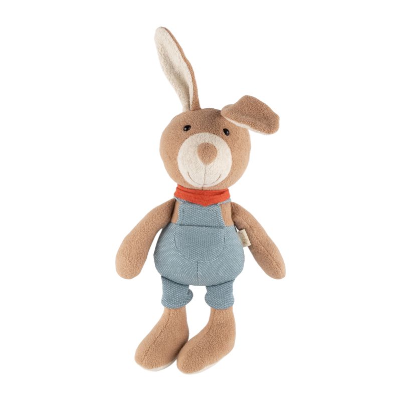 Sigikid Kuscheltier Hase mit Latzhose, blau Begrenzt auf 3 Tage