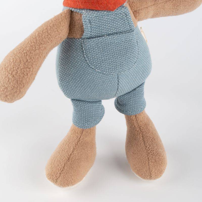 Sigikid Kuscheltier Hase mit Latzhose, blau Begrenzt auf 3 Tage
