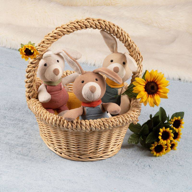 Sigikid Kuscheltier Hase mit Latzhose, blau Begrenzt auf 3 Tage