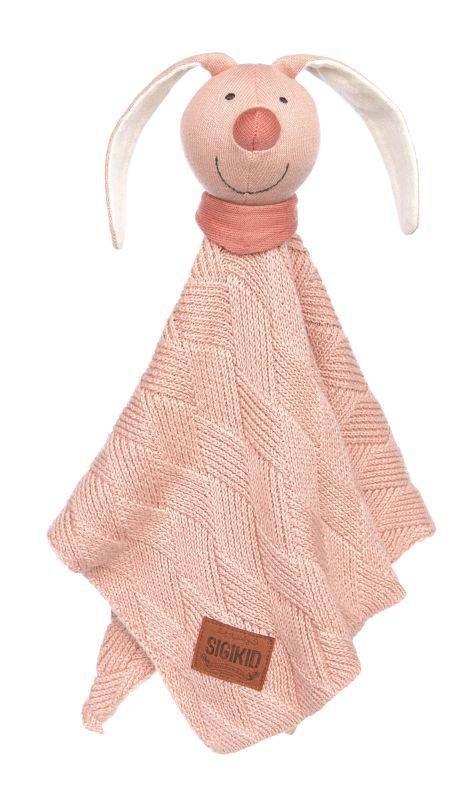 Sigikid Baby Strick-Schnuffeltuch Hase rosa Black Friday Preise