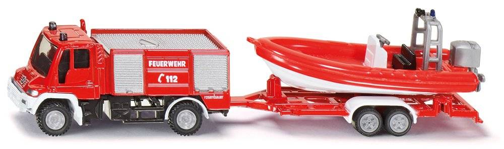 Siku Unimog Feuerwehr mit Boot 10163600005 Sonderangebote
