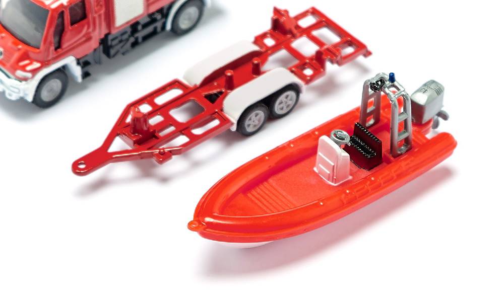 Siku Unimog Feuerwehr mit Boot 10163600005 Sonderangebote