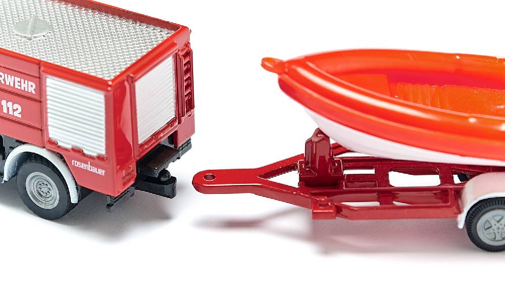 Siku Unimog Feuerwehr mit Boot 10163600005 Sonderangebote