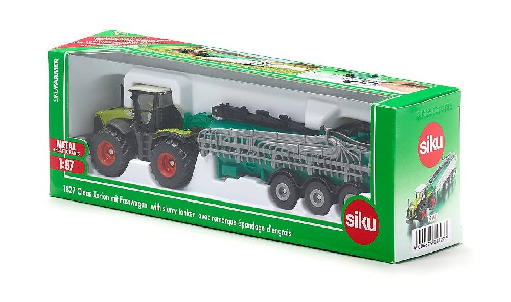 Siku Claas Xerion mit Fasswagen 10182700002 im Angebot