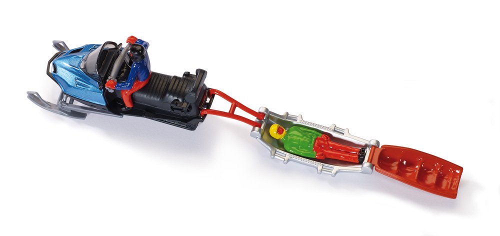 Siku Snowmobil mit Rettungsschlitten 10168400000 Kostenloser Versand international