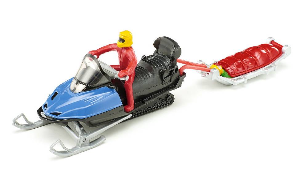 Siku Snowmobil mit Rettungsschlitten 10168400000 Kostenloser Versand international