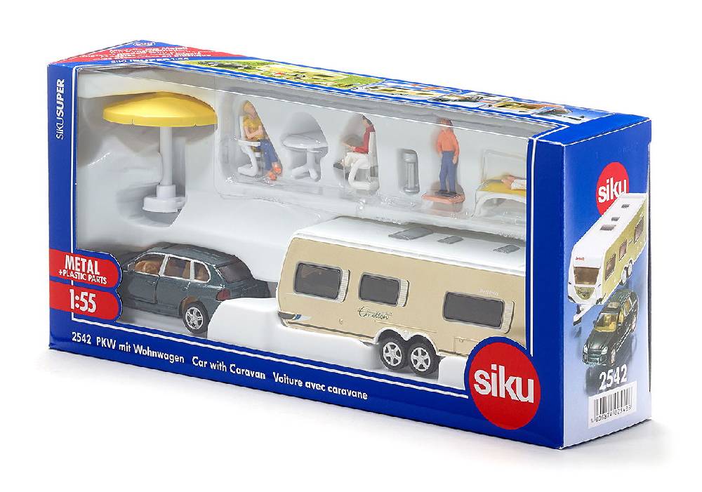 Siku PKW mit Wohnwagen 10254200003 Fabrikverkauf