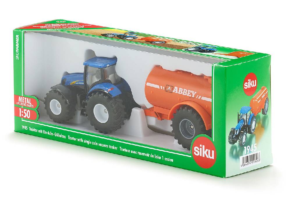 Siku Traktor mit Ein-Achs-Güllefass 10194500001 Große Rabatte