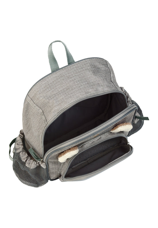 Sterntaler Funktions-Rucksack Bär Ben in Grau mit 3D-Ohren, 5L Begrenzt auf 3 Tage