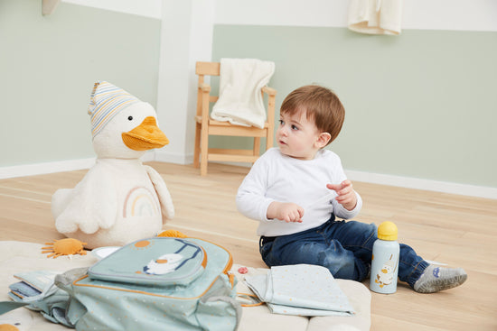 Sterntaler Kinderrucksack mit Motiv Ente Edda in steingrün, 5L Speichern exportieren