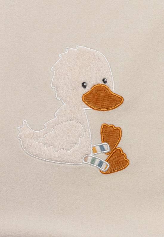 Sterntaler Babydecke Ente Edda aus wärmendem Microfleece in ecru Auslauf
