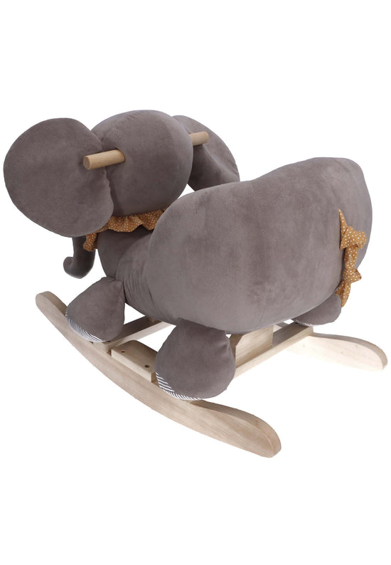 Sterntaler Schaukeltier Elefant Eddy in Grau und Rost Rabatt