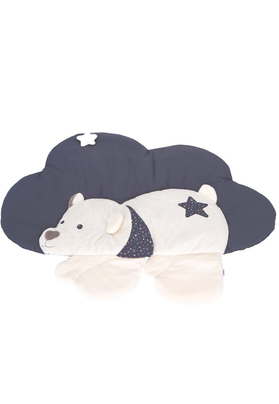 Sterntaler Krabbeldecke Motiv Wolke mit Eisbär Elia, Grau