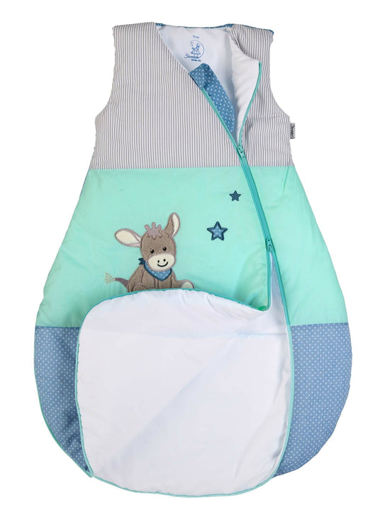 Sterntaler Schlafsack 100cm Esel Emmi in Blau/Türkis Jubiläumsangebot
