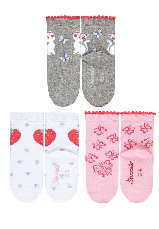Sterntaler Kindersocken 7er-Box Mädchen in Hellgrau melange Riesige Rabatte