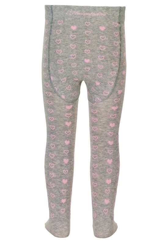 Sterntaler Strumpfhose Herzen in Hellgrau mel. oder Ecru Black Friday Preise