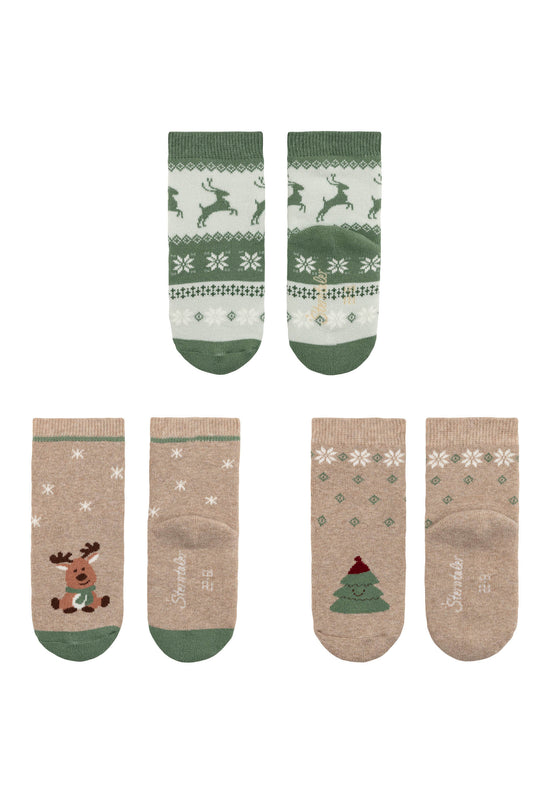 Sterntaler Socken 3er Pack Weihnachten aus Baumwoll-Mix Rabatte dieses Monats