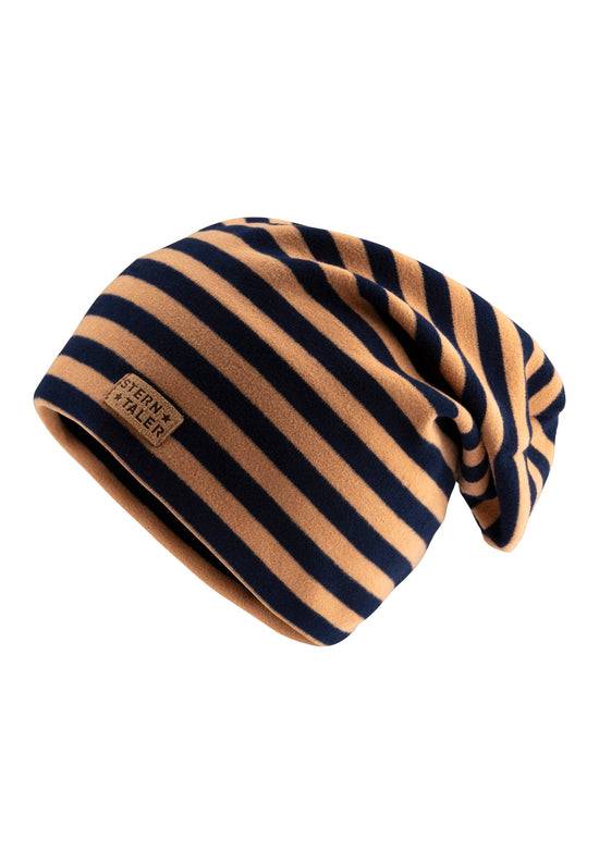 Sterntaler Beanie aus Microfleece bedruckt mit Ringeln Muttertagsangebot