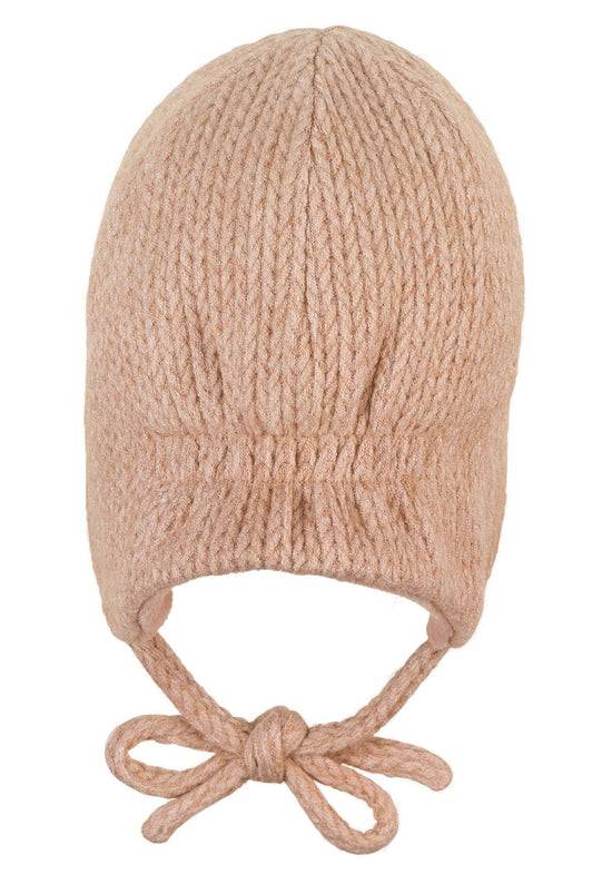 Sterntaler Fliegermütze in Strickoptik mit Bindeband Valentinstagsangebot