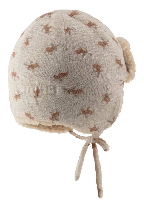 Sterntaler Fliegermütze Rentiere gefüttert mit Baumwollteddy Lagerräumung
