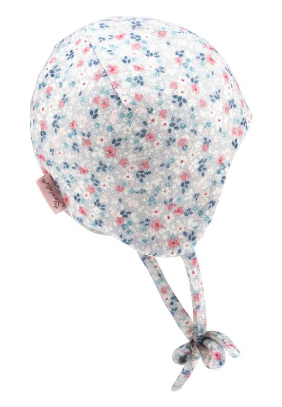 Sterntaler Inkamütze bedruckt mit Streublumen aus Strickware VIP-Rabatte