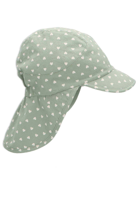 Sterntaler Schirmmütze mit Nackenschutz und Herzdruck,UV50+ Begrenzte Freigabe
