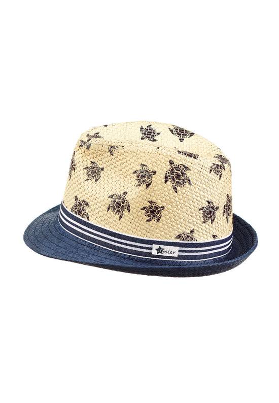 Sterntaler Strohhut mit "Turtle" Print und gestreiftem Band Zeitbegrenzte Promotion