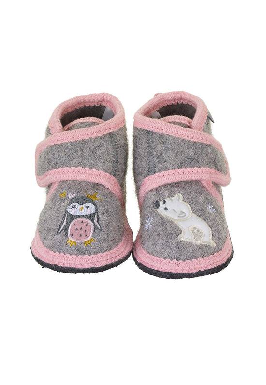 Sterntaler Hausschuhe Pinguin&Eisbär mit Klettverschluss,Grau Angebote